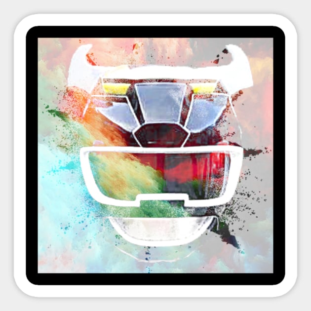 BLACK WILD FORCE RANGER IS THE GOAT PRWF Sticker by TSOL Games